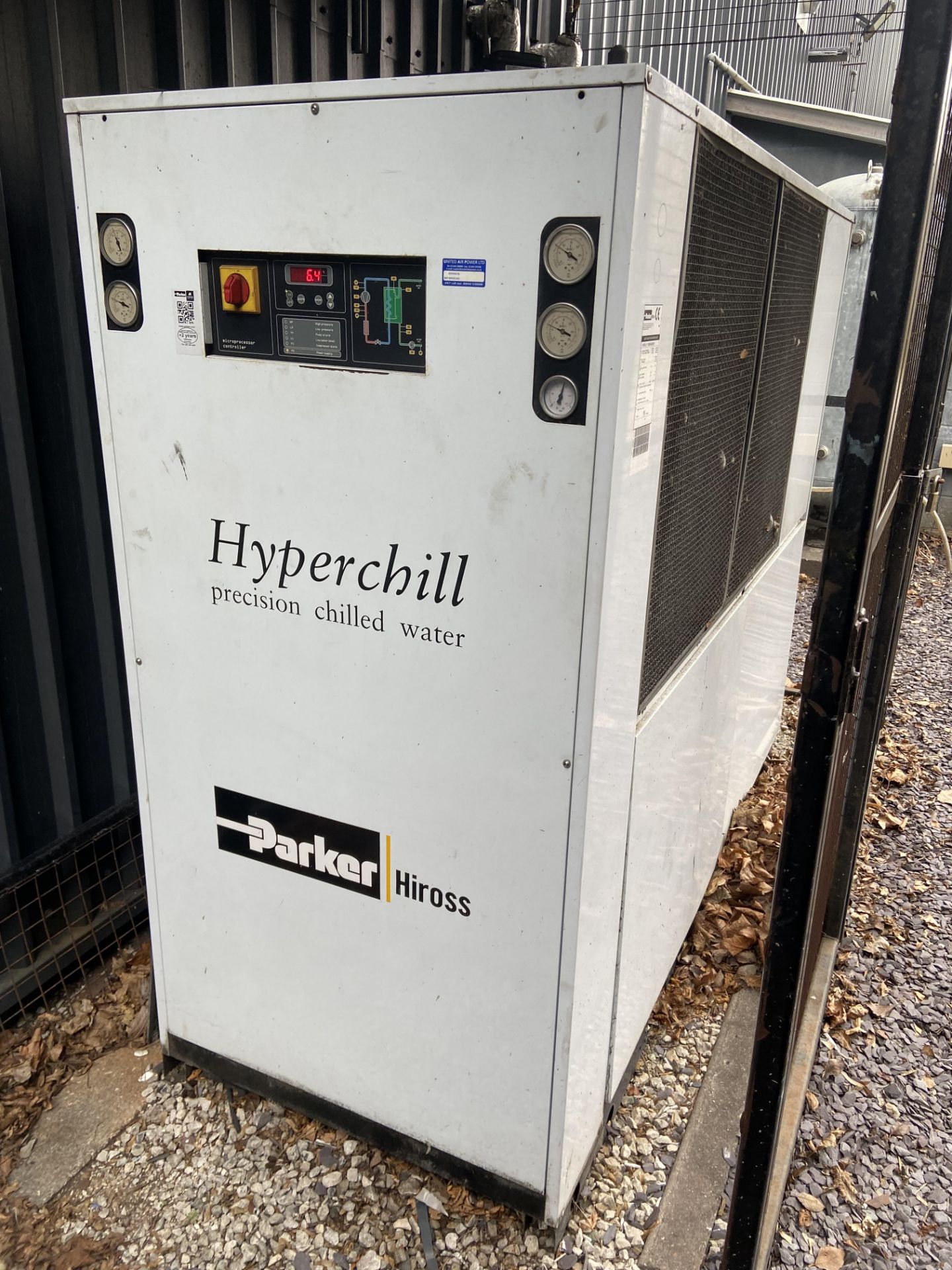 Parker Hiross ICEO76A4003501 P50FF0LA000 HYPERCHILL WATER CHILLER UNIT, serial no. 398554630001 ( - Image 2 of 5