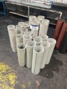 Assorted Plastic Cores, (understood to be polypropylene), mainly approx. 150mm internal dia.Please