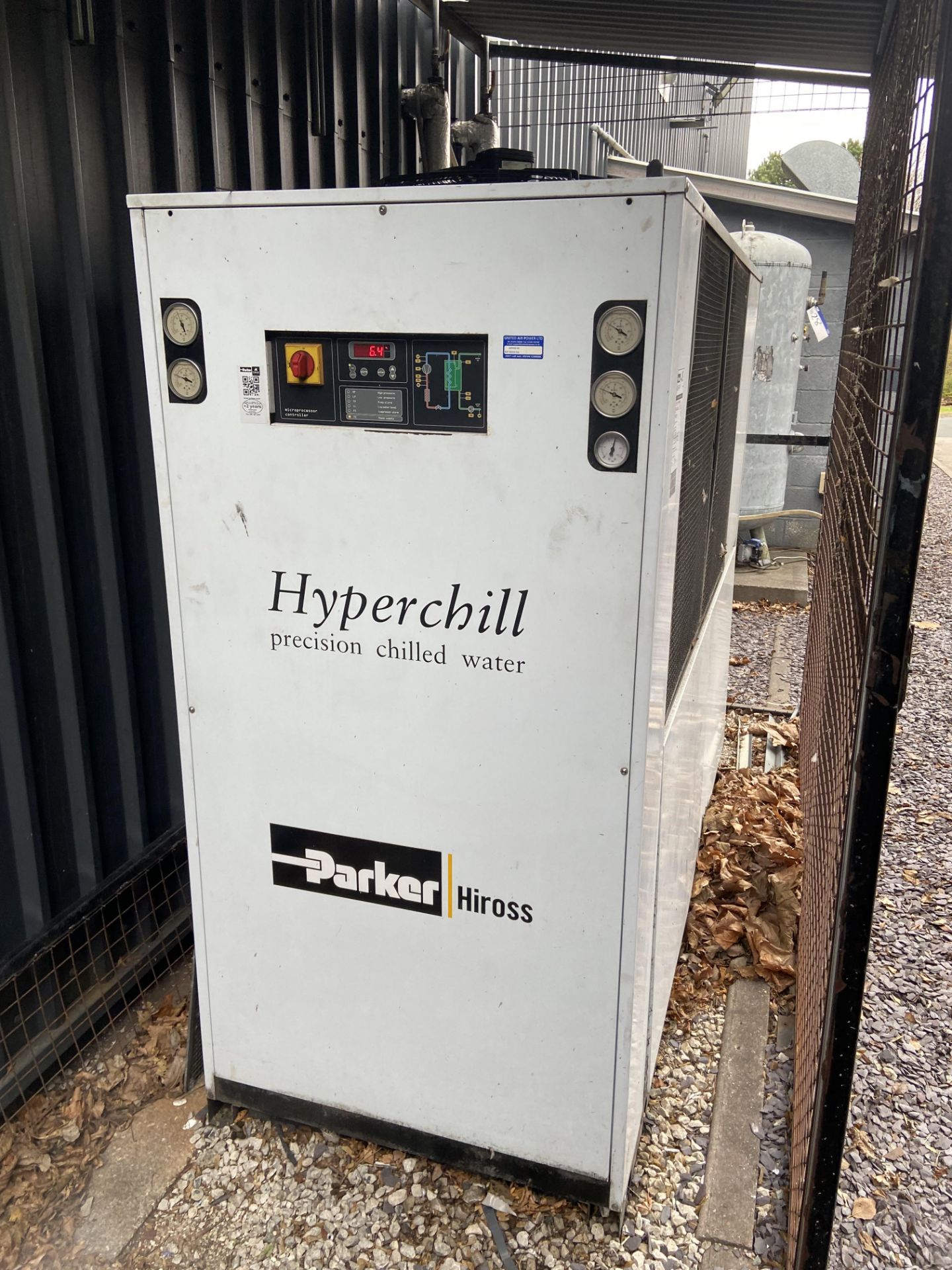 Parker Hiross ICEO76A4003501 P50FF0LA000 HYPERCHILL WATER CHILLER UNIT, serial no. 398554630001 (