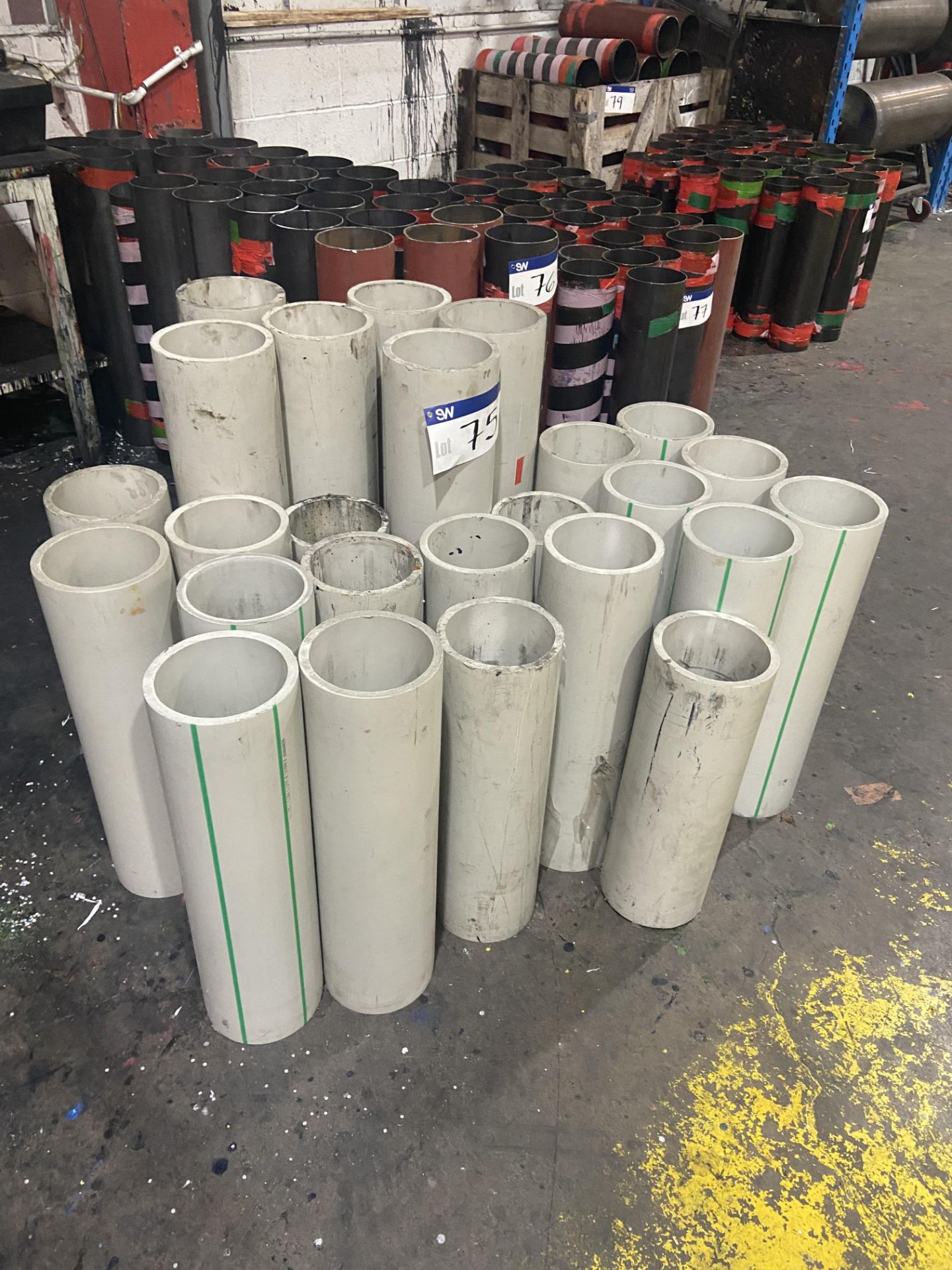 Assorted Plastic Cores, (understood to be polypropylene), mainly approx. 150mm internal dia.Please - Image 2 of 2