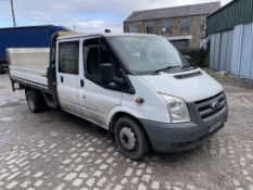 Ford TRANSIT 100 T350L D/C RWD 4x2 CREW CAB DROPSIDE TRUCK, registration no. YP60 YYD, date first