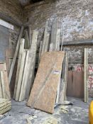 Assorted Lengths of Chipboard & Timber, as set out in one areaPlease read the following important