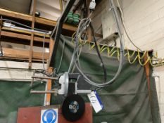 Tecna 7913P Spot Welder, serial no. 70541 (hoist excluded), with welding transformerPlease read