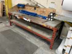 Racking Framed Bench, approx. 2.7m x 900mm (must be disconnected from mains)Please read the