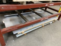 Quantity of Zintec Zinc Steel Sheets, up to approx. 2500mm x 1250mm x 2mm, as set out on seven