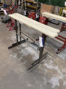 Two Steel Trestles, each approx. 1.45m longPlease read the following important notes:- ***Overseas
