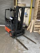 Lindi E14-02 1400kg cap. ELECTRIC FORK LIFT TRUCK, serial no. H2X335R02427, year of manufacture