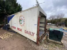 Refrigerated Vehicle Body, approx. 7.8m x 2.6m x 2.7m wide (known to require attention) (excluding