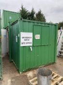 Portable Jackleg Containerised Site Office, approx. 6.1m x 2.4m x 2.3m high, with office furniture