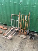 Three Assorted Steel Trolleys, as set outPlease read the following important notes:- ***Overseas