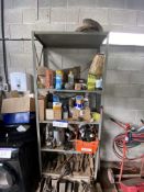 Steel Framed Stock Rack, with contents including mainly vehicle filtersPlease read the following