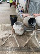 Belle Minimix 150 Cement Mixer, with two stands and spare mixing drum, 110VPlease read the following