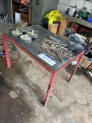 Steel Framed Table, approx. 1m x 700mmPlease read the following important notes:- ***Overseas buyers