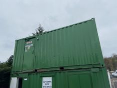 Containerised Site Canteen, approx. 6.1m x 2.4m x 2.3m high (with contents)Please read the following
