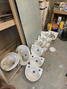 14 Assorted Porcelain SinksPlease read the following important notes:- ***Overseas buyers - All lots