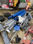 Assorted Galvanised Steel Railing & Roller Shutter Door ComponentsPlease read the following