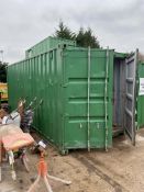 20ft Steel Shipping Container (contents excluded – reserve removal until contents cleared)Please