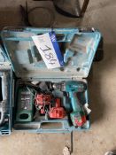 Makita 6271D Portable Battery Drill, with two spare batteries, charger and carry casePlease read the