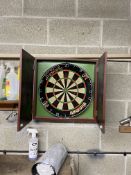 Dartboard, with wall mounted casePlease read the following important notes:- ***Overseas buyers -