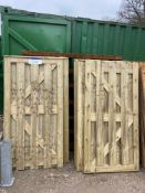 Eight Fence Panels, each approx. 1.8m high x 900mm widePlease read the following important