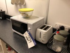 Microwave Oven, Toaster, Coffee Machine and Fridge(Lot located at Unit 12-13 Park Hall Business
