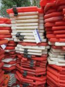 Approx 36 Road Barriers Orange and White (No Feet) (Lot located at 18 Bloxham Road, Millcombe,