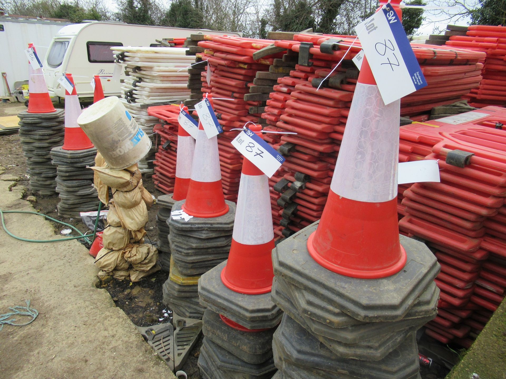 50 Red Traffic Cones(Lot located at 18 Bloxham Road, Millcombe, Banbury, OX15 4RH (Restricted