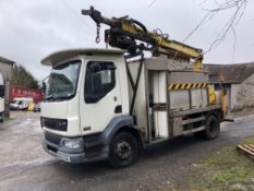 DAF LF55-170 4x2 Pole Erection Wagon, Registration Number: BX02GZA, First Registered: 01/07/2002,