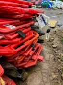 Approx 12 Road Barriers Orange and White with Feet(Lot located at 18 Bloxham Road, Millcombe,