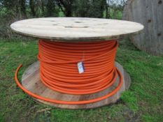 2 Drums of Partially Used Orange Multiduct, TRAILER NOT INCLUDED(Lot located at 18 Bloxham Road,
