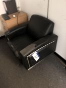 Black Leatherette Armchair(Lot located at Unit 12-13 Park Hall Business Village, Park Hall Road,