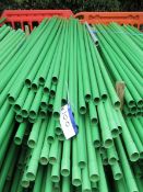 Large Quantity of 53.9mm 3m Long Green Duct(Lot located at 18 Bloxham Road, Millcombe, Banbury, OX15