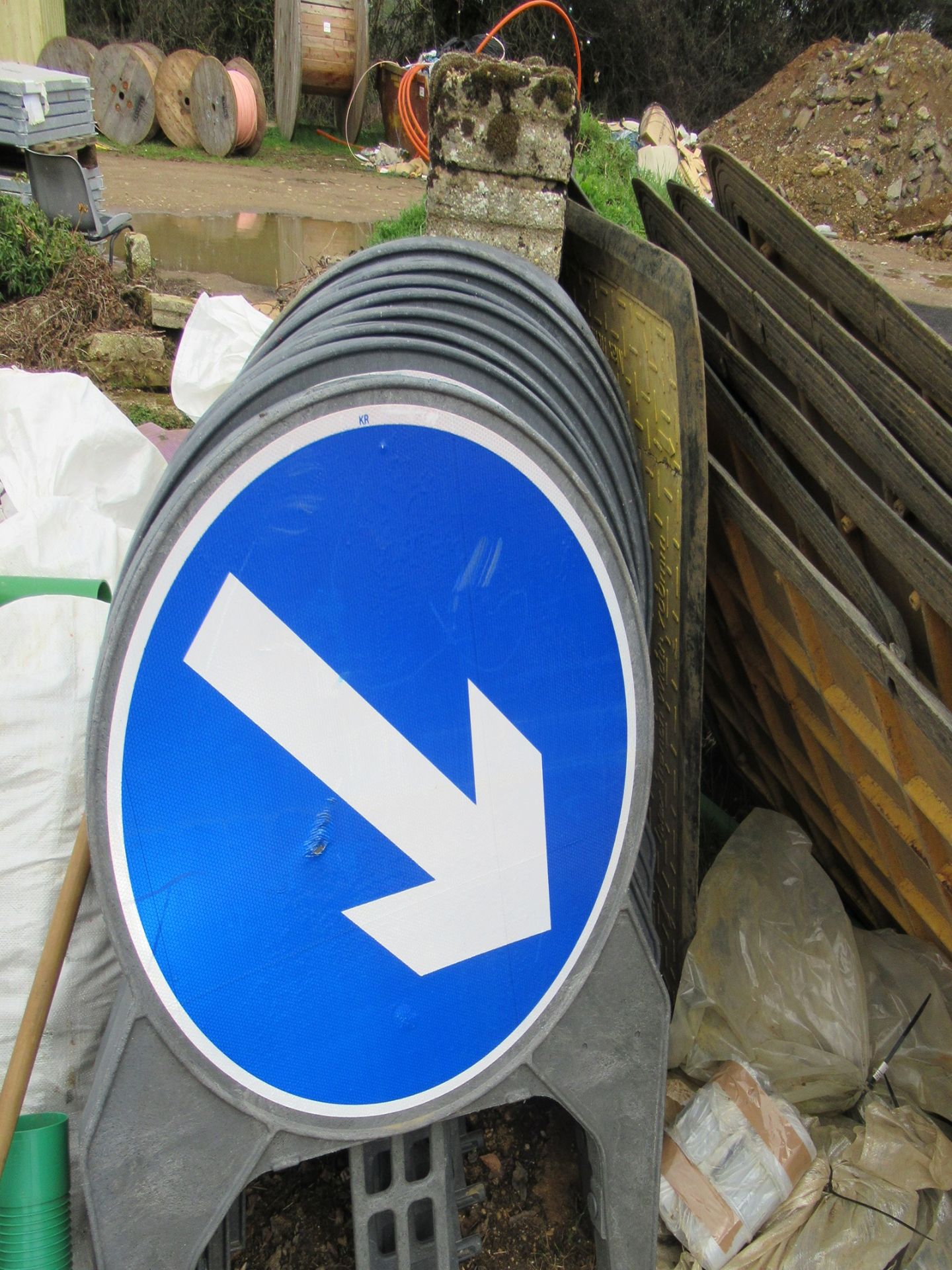 25 Assorted Road Signs to Include Blue Go Left & Go Right Signs(Lot located at 18 Bloxham Road, - Image 2 of 2