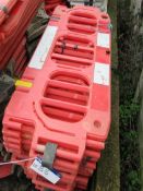 Approx 25 Road Barriers in Orange with Feet(Lot located at 18 Bloxham Road, Millcombe, Banbury, OX15