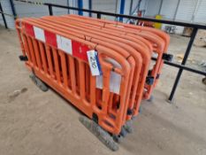 10 JSP Red Plastic Road Barriers(Lot located at Unit 12-13 Park Hall Business Village, Park Hall