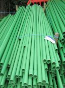Large Quantity of 53.9mm 3m Long Green Duct(Lot located at 18 Bloxham Road, Millcombe, Banbury, OX15