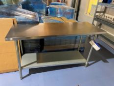 Stainless Steel Two Tier Bench, approx. 1.52m x 600mmPlease read the following important