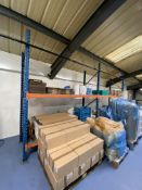 Five Galvanised Steel Multi-Tier Stock Racks (excluding contents)Please read the following important