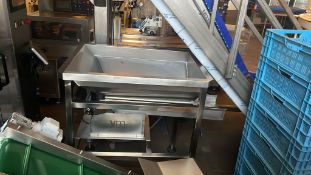 YM Packaging TV Stainless Steel Vibratory Feed Hopper, serial no. 50011013TV (please note – final