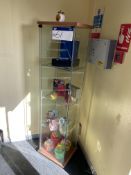 Two Glazed Front Display Cabinets, each approx. 400mm x 400mm x 1.65m high (excluding contents)