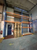Seven Bay Mainly Four Tier Boltless Steel Pallet Rack, each bay approx. 2.9m x 900mm wide x 6m