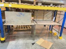 Six Steel Framed Tables, each approx. 1.2m x 600mmPlease read the following important notes:- ***