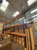 Three Bay Three Tier Boltless Steel Pallet Rack, each bay approx. 2.9m x 900mm wide x up to 5.2m
