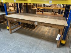 Timber Table, approx. 2.45m x 1.2mPlease read the following important notes:- ***Overseas buyers -