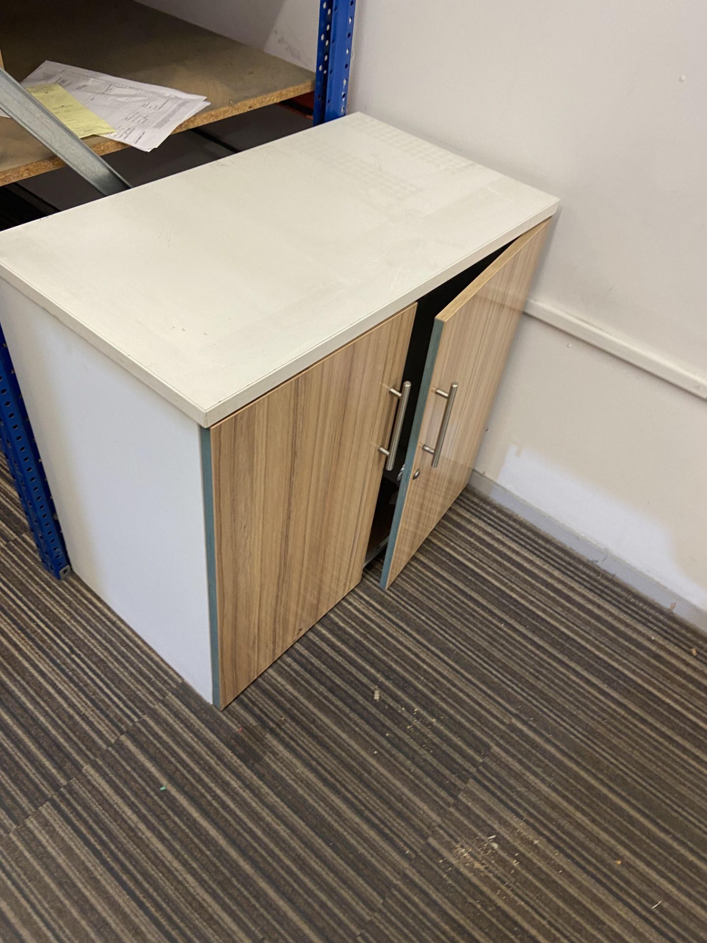 Laminated Pedestal Desk, with double door cabinetPlease read the following important notes:- *** - Image 2 of 2