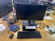 Dell Flat Screen Monitor, with keyboard, mouse and monitor standPlease read the following