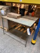 Steel Framed Table, approx. 1.2m x 1.2mPlease read the following important notes:- ***Overseas