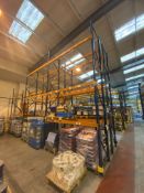 Six Bay Mainly Three Tier Boltless Steel Pallet Rack, each bay approx. 2.9m x 900mm wide x up to 5.
