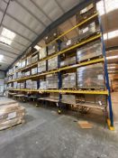 Seven Bay Mainly Four Tier Boltless Pallet Rack, each bay approx. 2.8m x 900mm x 6m high (