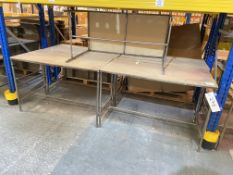 Five Steel Framed Tables, each approx. 1.2m x 600mmPlease read the following important notes:- ***